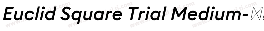 Euclid Square Trial Medium字体转换